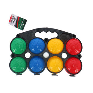 Alert outdoor jeu de boules set kunststof 8 ballen | 3 stuks