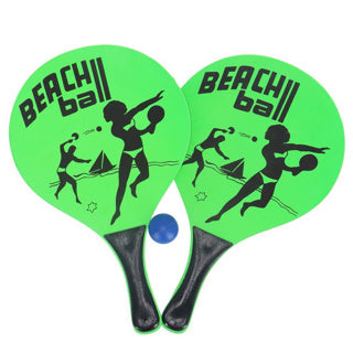 Alert houten beachball set verschillende uitvoeringen
