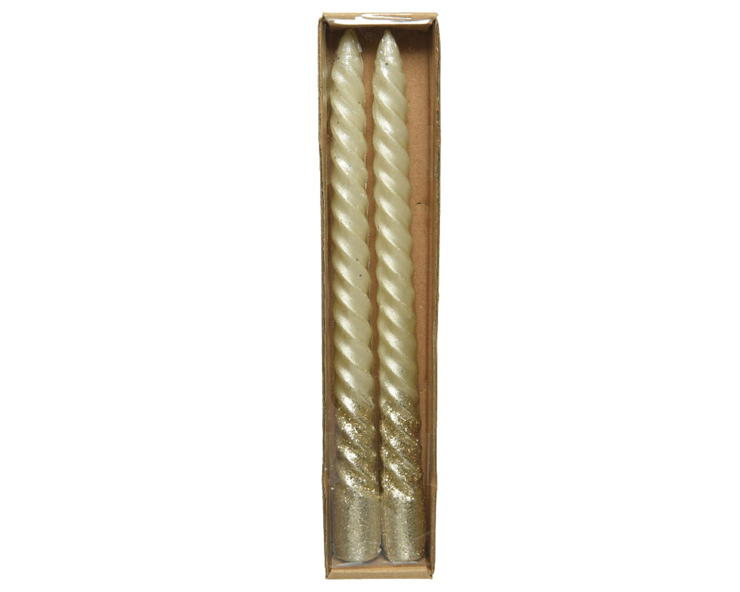 Decoris dinerkaars swirl creme glitter 2st