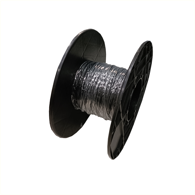 Elektra verlichting snoer 1mmx30m. zwart