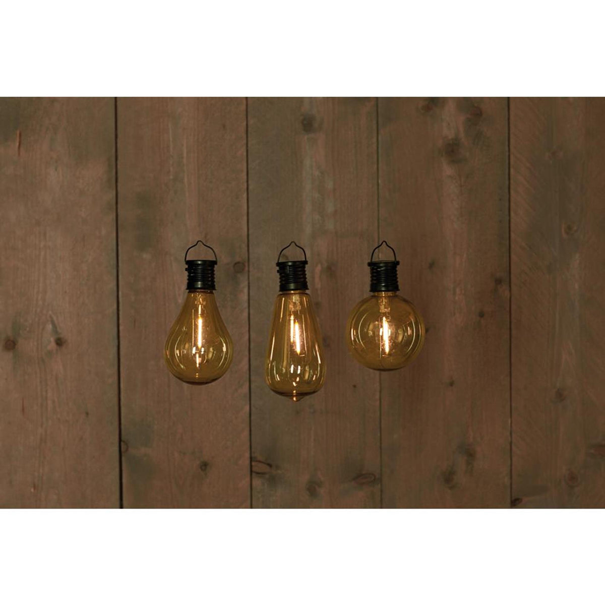 Anna's collection solar retro filament lamp zwart