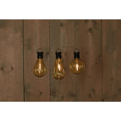 Anna's collection solar retro filament lamp zwart