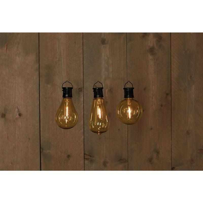 Anna's collection solar retro filament lamp zwart