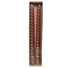 Decoris dinerkaars swirl ossenbloed glitter 2st