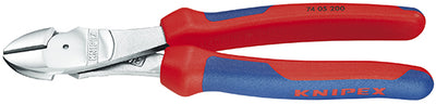 Knipex kracht-zijsnijtang verchroomd met meer-componentengrepen 200 mm - 7405200