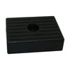 Rubber boottrailer kussen 130x100mm zwart