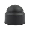 Afdekkap moer m12 zwart kunststof kuip 50 st.