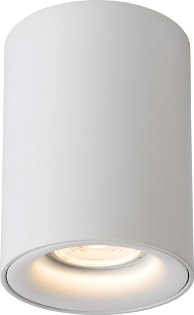 Lucide bentoo-led - plafondspot (plafondlamp) - ø 8 cm - led dimbaar - gu10 - 1x5w 3000k - wit