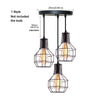 Homestyle pro mk021-b industriële hanglampen zwart metaal