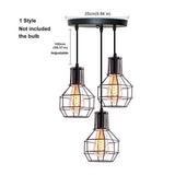 Homestyle pro mk021-b industriële hanglampen zwart metaal - afbeelding 2