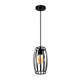 Homestyle Pro Homestyle MK011-B Industriële Hanglamp 14x23 cm Zwart Metaal - afbeelding 1