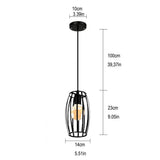 Homestyle Pro Homestyle MK011-B Industriële Hanglamp 14x23 cm Zwart Metaal - afbeelding 2