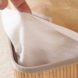 Homestyle Pro Homestyle Bamboe Opbergmanden 3 Stuks Naturel Wit - afbeelding 2