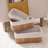 Homestyle Pro Homestyle Bamboe Opbergmanden 3 Stuks Naturel Wit - afbeelding 5