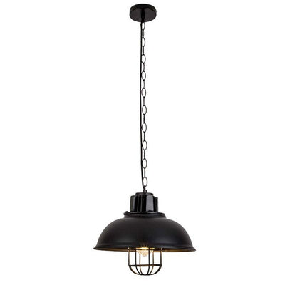 Homestyle pro mk107-bb industriële hanglamp 33x26 cm zwart metaal