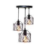 Homestyle pro mk019-b industriële hanglampen zwart metaal - afbeelding 1