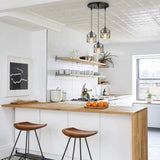 Homestyle pro mk019-b industriële hanglampen zwart metaal - afbeelding 3