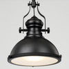 Homestyle pro mk102-wb industriële hanglamp 32x35 cm zwart wit metaal