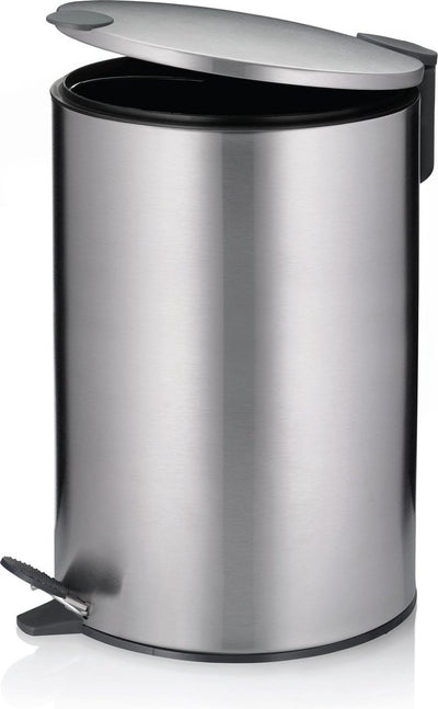 Kela pedaal afvalemmer, 12 l, zilver - | mats