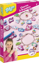 Totum 3 dieren bedel armbandjes maken meer dan 50 bedels met vrolijke dieren en figuren knutselen sieradenset speelgoed meisjes - afbeelding 1