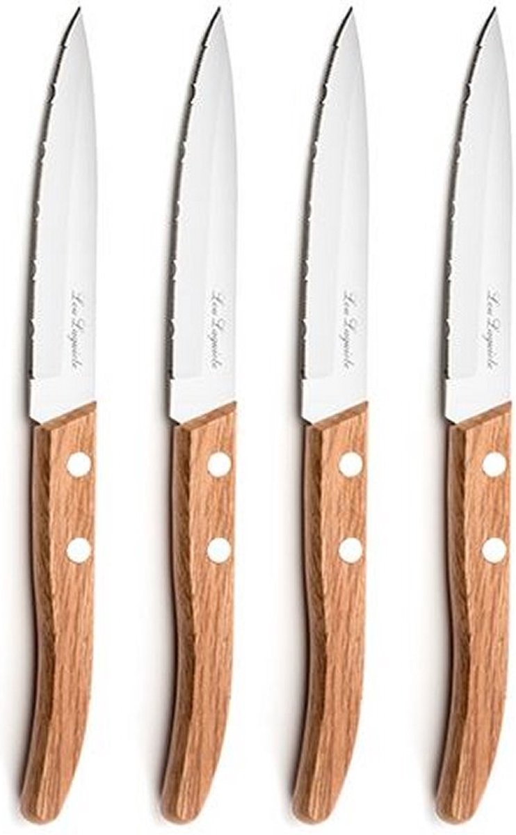 Lou laguiole - tradition forest - 4 delige set steakmes set