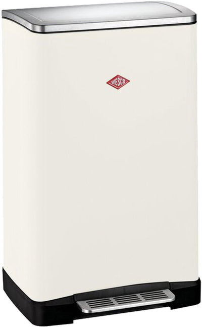 Wesco big double boy afvalscheider | 36 liter | duo pedaalemmer (2x18 liter) | metaal - mat zand | prullenbak