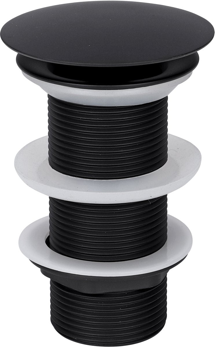 Differnz afvoerplug mat zwart - always open mix match - maat: l - ã˜ 72 mm