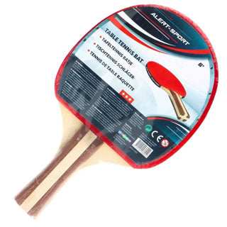 Alert sport 3 sterren tafeltennis batje hout rubber