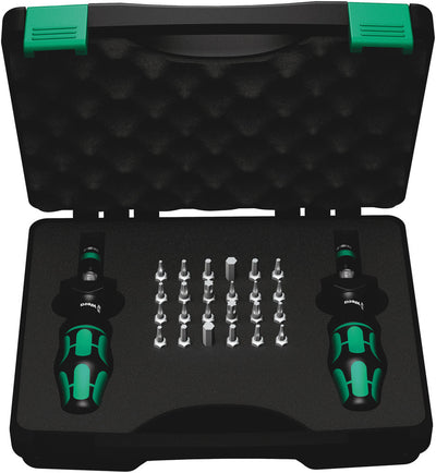 Wera 7440 41 kraftform momentschroevendraaier-set 0,3-3,0 nm (zwart groen, 26‑delig)
