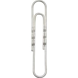 Paperclips office depot 50mm zilver