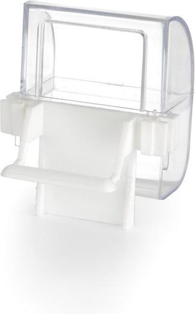 Beeztees voer- en drinkbak - vogel - transparant wit - 2st