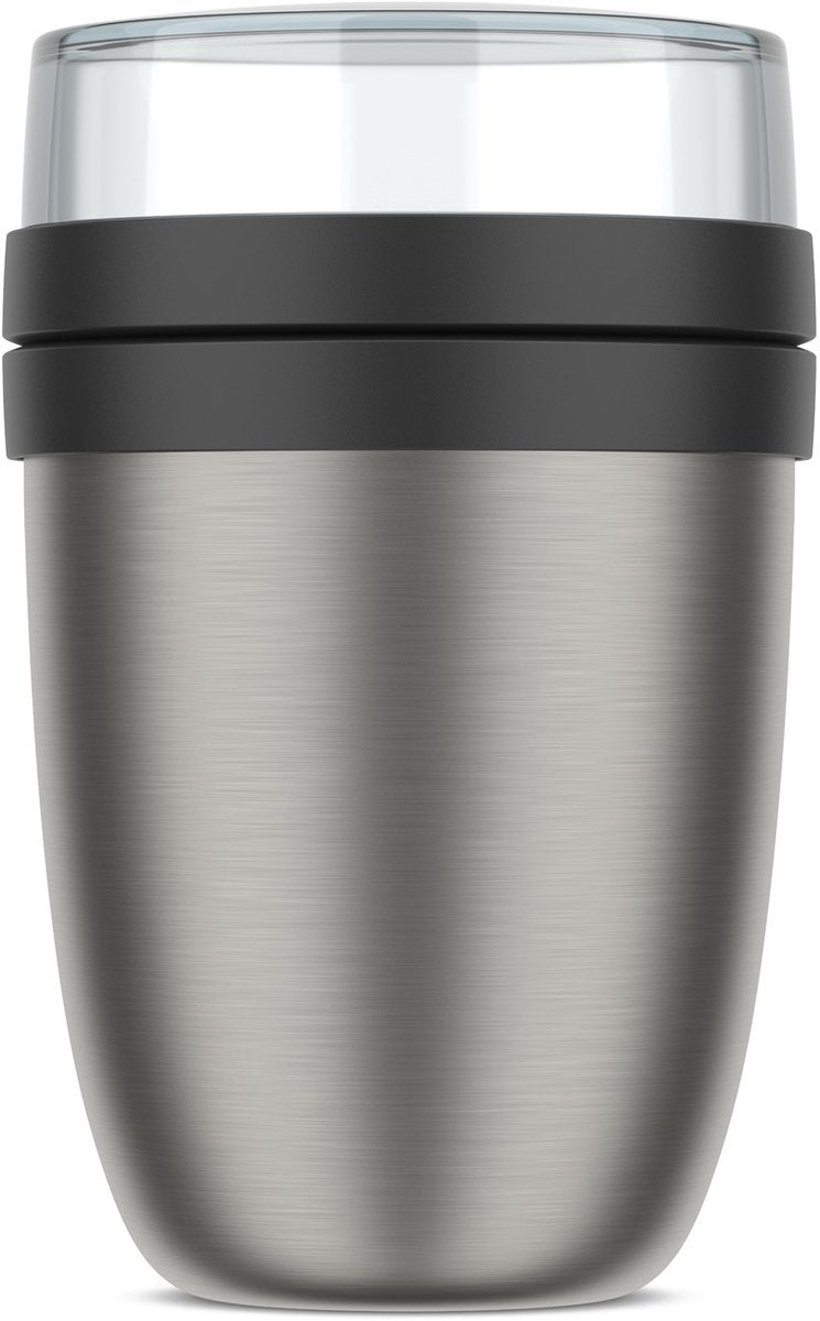 Mepal isoleer lunchpot ellipse - 500 ml - thermos lunchbox - nordic black