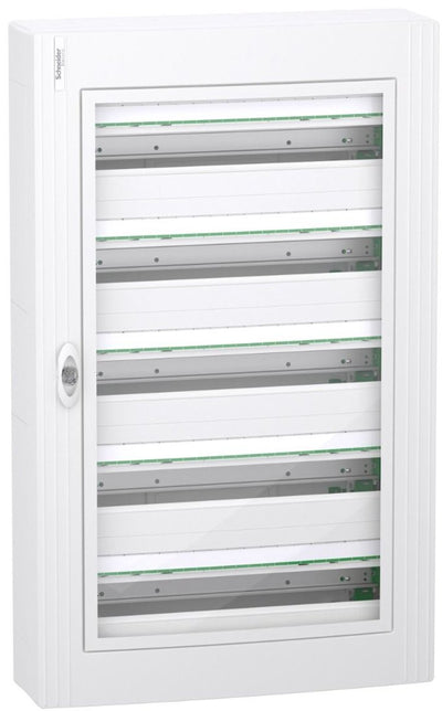 Schneider electric prismaset lege zekeringkast 5-rijen 120 modules met transparante deur (lvsxm524)