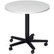 Bach conferentietafel hammerer vst08 w d gemelamineerd spaanplaat wit zwart