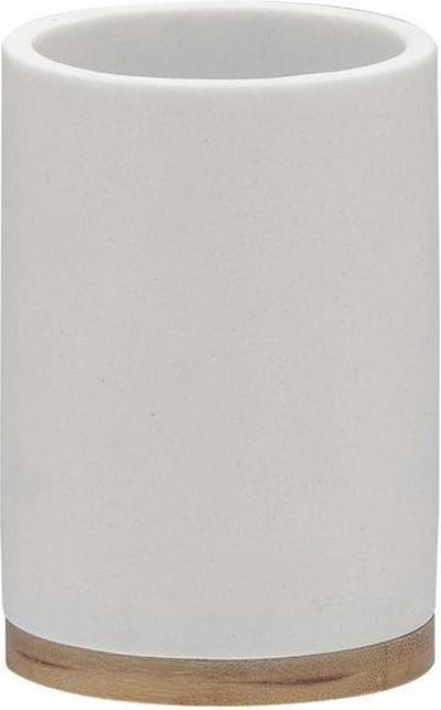 Sealskin grace - tandenborstelbeker vrijstaand - wit