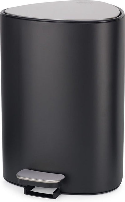 Joseph joseph prullenbak – luxe soft-close pedaalemmer met binnenemmer opbergvak voor vuilniszakken - matt black