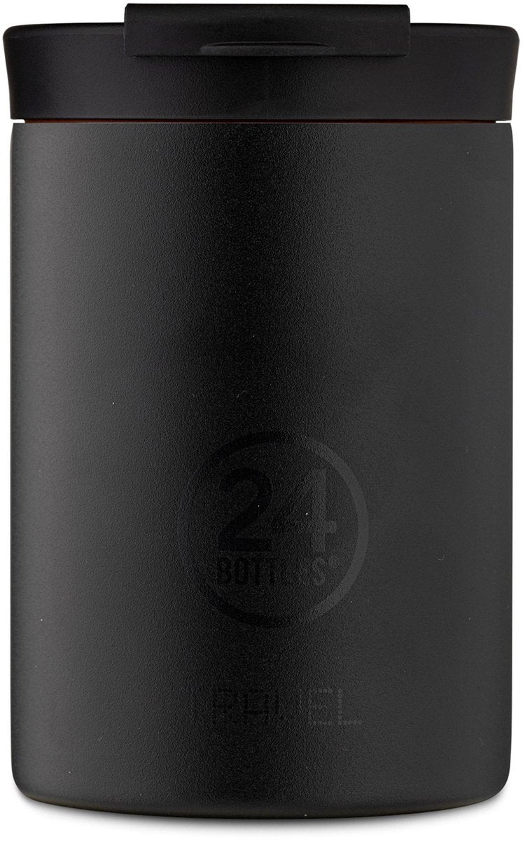 24bottles 24 bottles travel tumbler tuxedo black 350ml rvs thermosbeker duurzaam