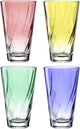 Leonardo twist drinkglas 300ml assorti - set 4