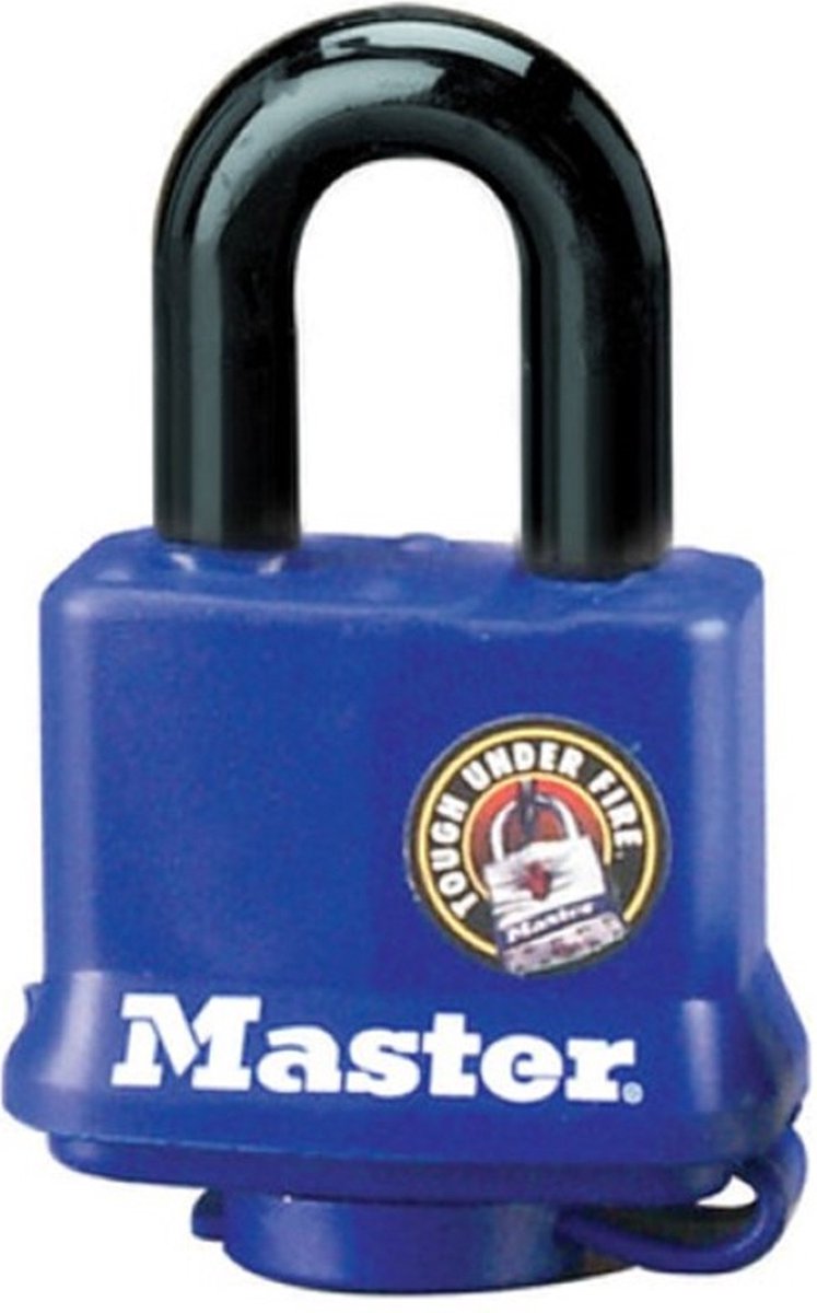Masterlock all weather blauw hangslot 40mm x 10mm, 312eurd