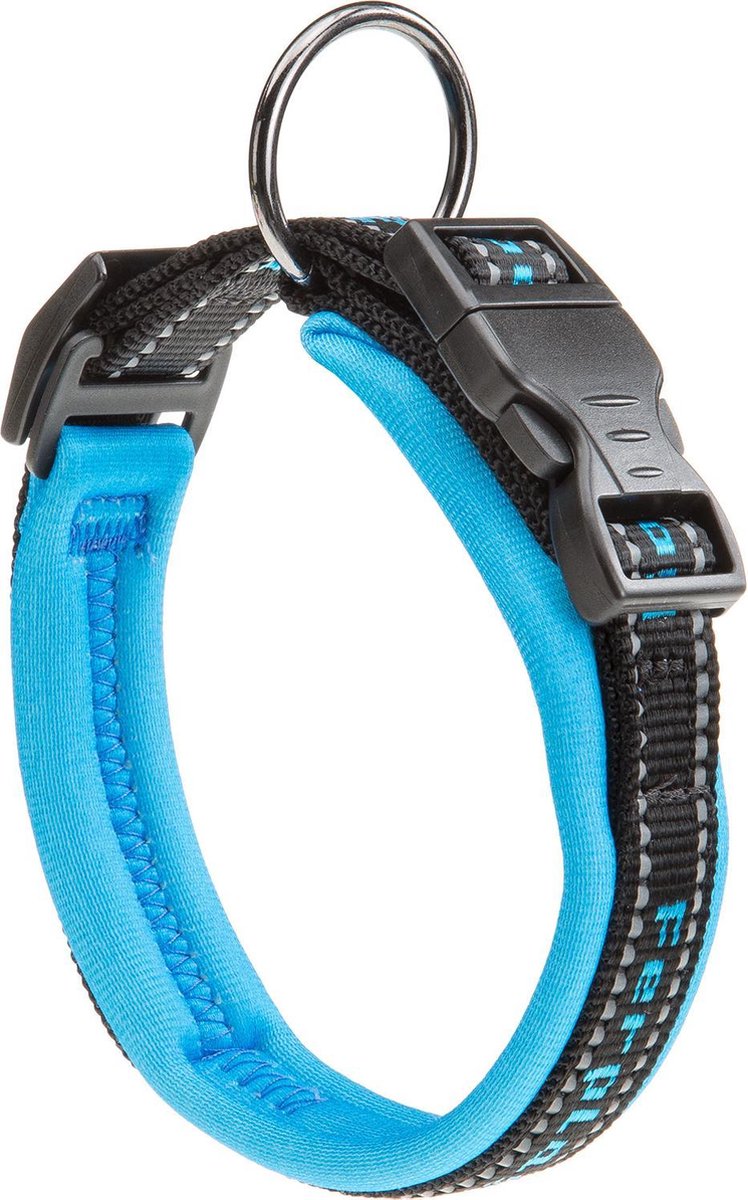 Ferplast halsband honden sport nylon 43 cm blauw zwart s
