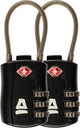 Abbey camp kofferslot - tsa reisslot - set van 2 - 3 cijferig hangslot