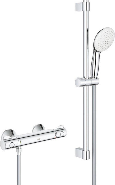 Grohe grohtherm 800 comfortset - 150mm - met koppelingen - 60cm - chroom