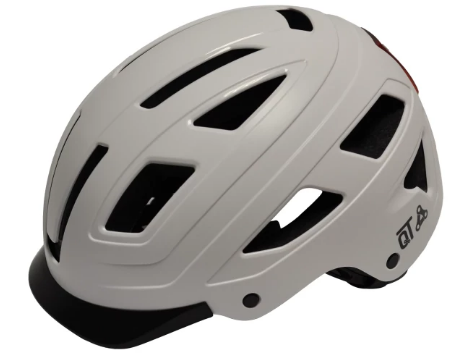 Qt cycle tech helm urban style wit maat m 55-58 cm 2810392