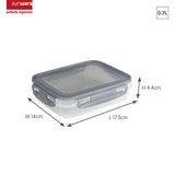 Sunware club cuisine diepvriesdozenset met clips set van 3 0,7l transparant grijs - afbeelding 2