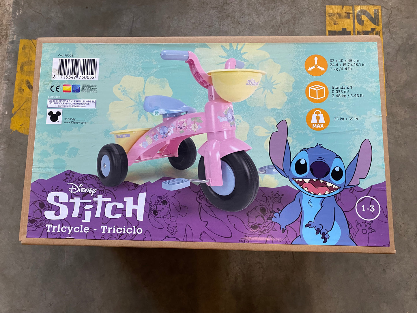 Stich driewieler disney stitch - meisjes - roze