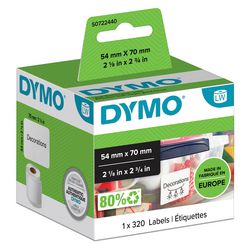 Multifunctionele etiketten dymo 12x50mm 54x70mm