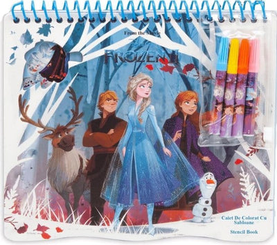 Disney frozen2 kleurboek met sjabloon en stickers 5 delig