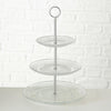 Boltze home etagere relief h35cm glas