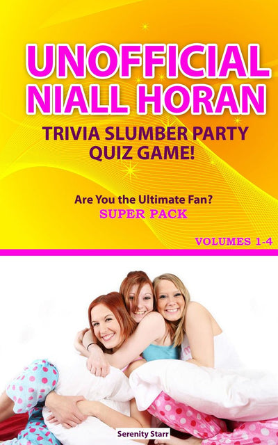 Ty unofficial niall horan trivia slumber par quiz game super pack volumes 1-4