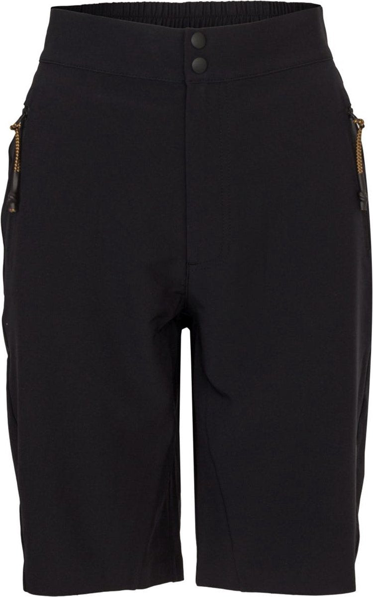 Agu venture essential - mtb short - dames - fietsbroek - zwart - m - elastische tailleband - 2 ritszakken